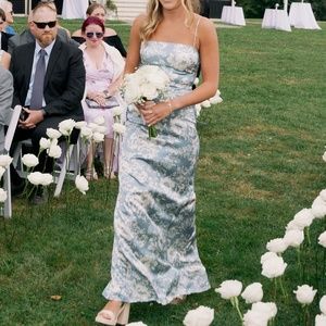 Reformation Frankie Silk Dress